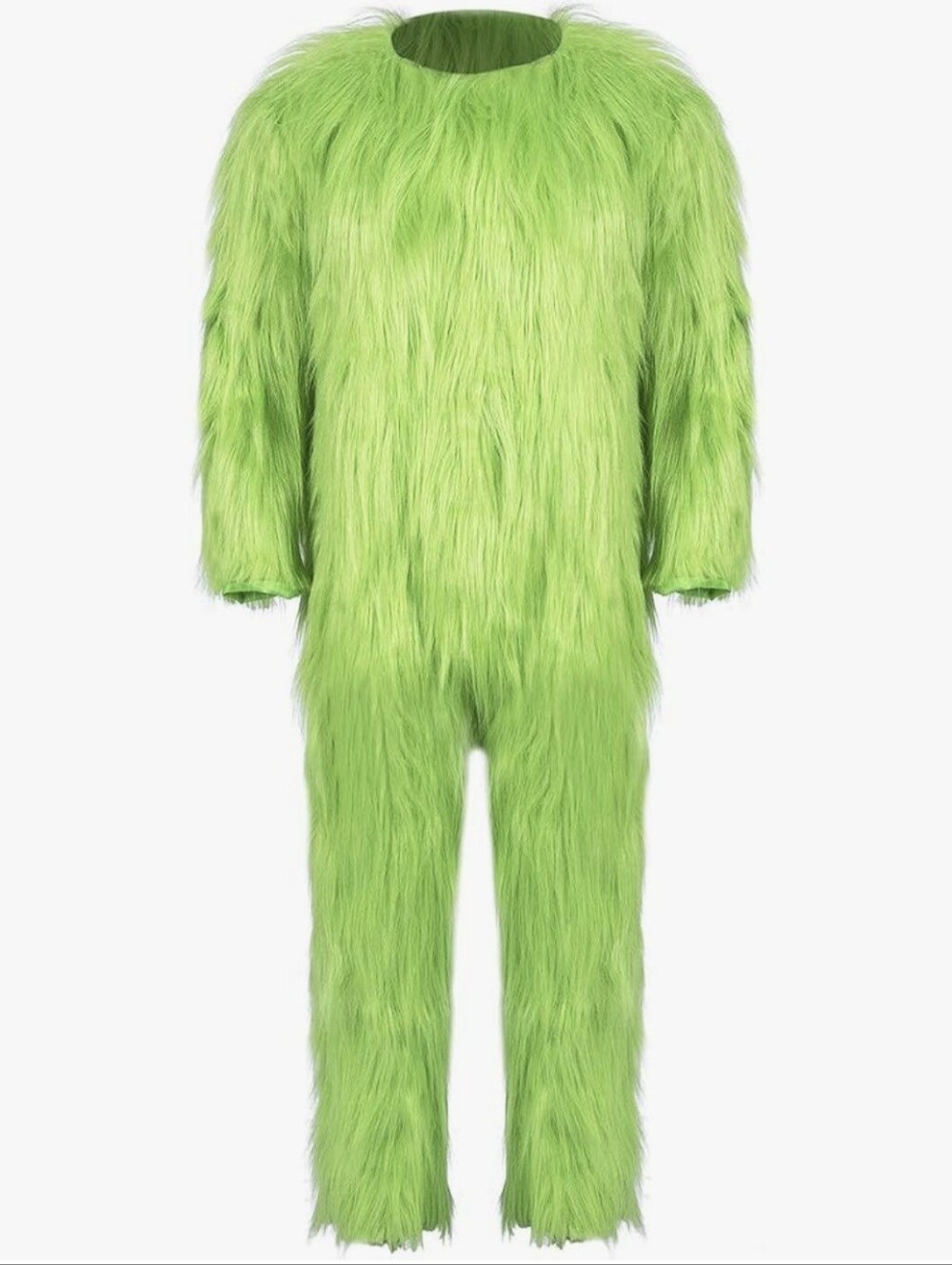 NIB Grinch Green Furry Jumpsuit Halloween Costume - Large